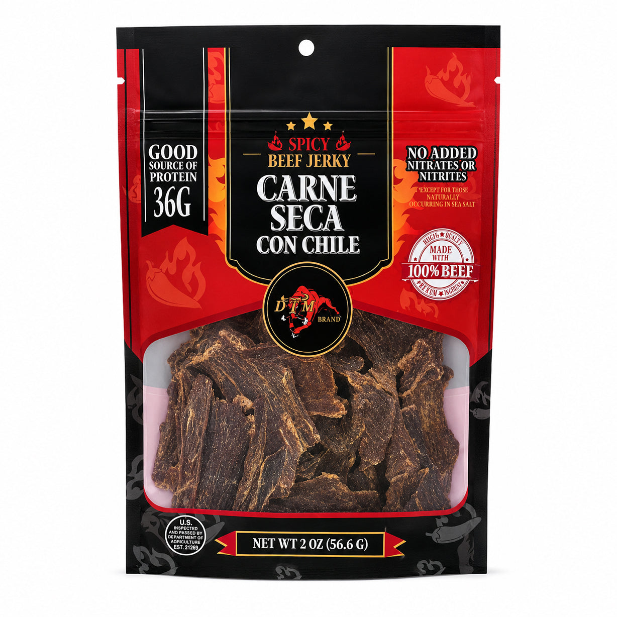 DTM Brand® BF Jerky Carne Seca Con Chile